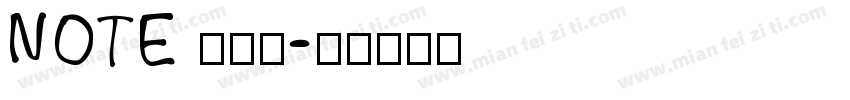 NOTE 筆記本字体转换